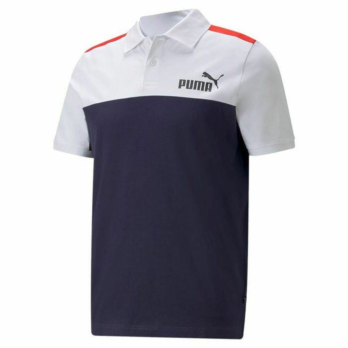 Herren Kurzarm-T-Shirt Puma Essentials+ Block M Weiß