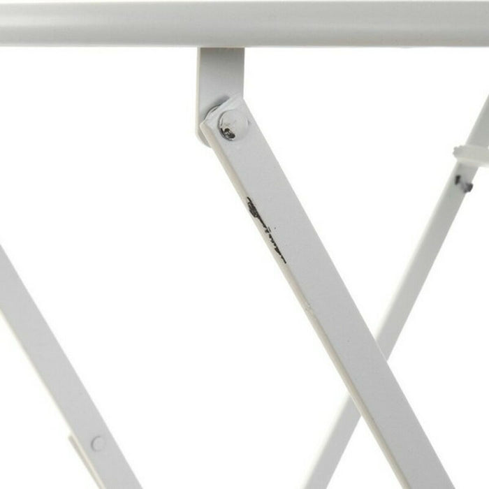Tisch-Set mit 2 Stühlen DKD Home Decor Weiß Metall (3 pcs)