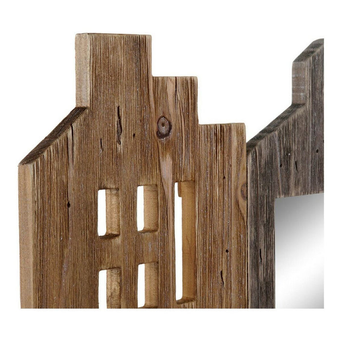Zeitschriftenkorb DKD Home Decor Metall Paulonia-Holz (57 x 10 x 40 cm)