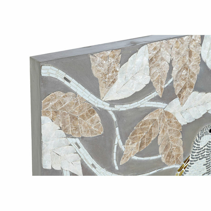 Leinwand DKD Home Decor Kristall Bettlaken Holz MDF (90 x 4 x 70 cm)