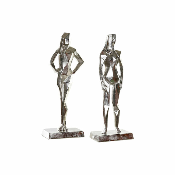 Deko-Figur DKD Home Decor Aluminium (2 pcs) (23 x 13 x 62 cm)