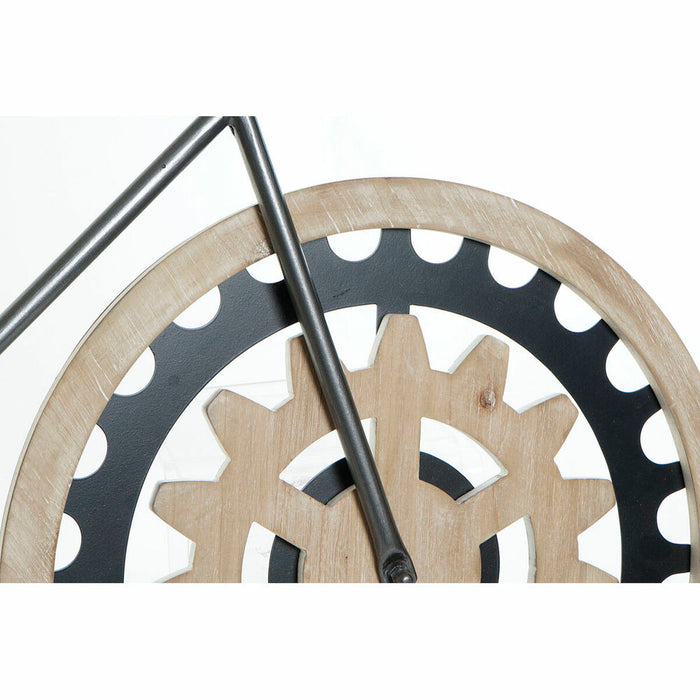 Wanduhr DKD Home Decor Schwarz Fahrrad Metall Holz MDF (108 x 6.4 x 63.5 cm)
