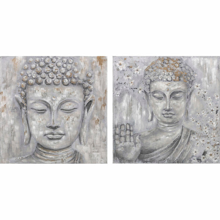 Bild DKD Home Decor Buddha (100 x 2.4 x 100 cm) (2 pcs)