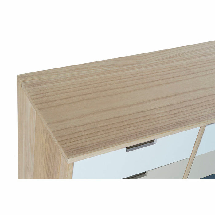 Schubladenschrank DKD Home Decor Beige MDF Weiß Dunkelgrau Paulonia-Holz (79 x 35 x 65 cm)