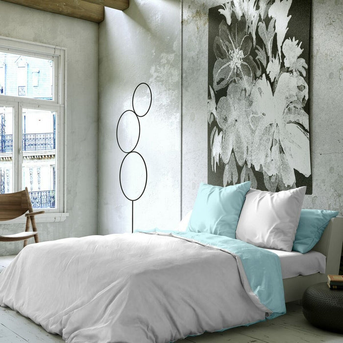Bettdeckenbezug Naturals Blau Weiß (180er-Bett)