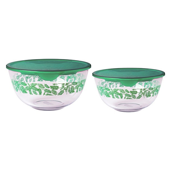 Lunchbox-Set Pyrex C&F (2 pcs) Durchsichtig Borosilikatglas