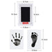 3 pcs Baby Abdruck set Nabance Baby Handabdruck und Fußabdruck Clean Touch Stempelkissen Baby Handprint Babyhaut kommt nicht mit Farbe in Berührung