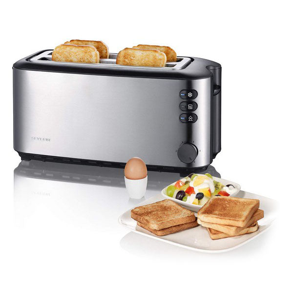 Toaster Severin AT 2509 1400 W Edelstahl Schwarz (Refurbished C)