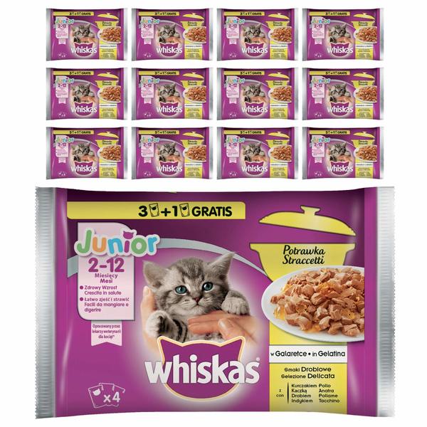 Snack für Katze Junior Whiskas (52 uds x 85 g) (Refurbished A+)