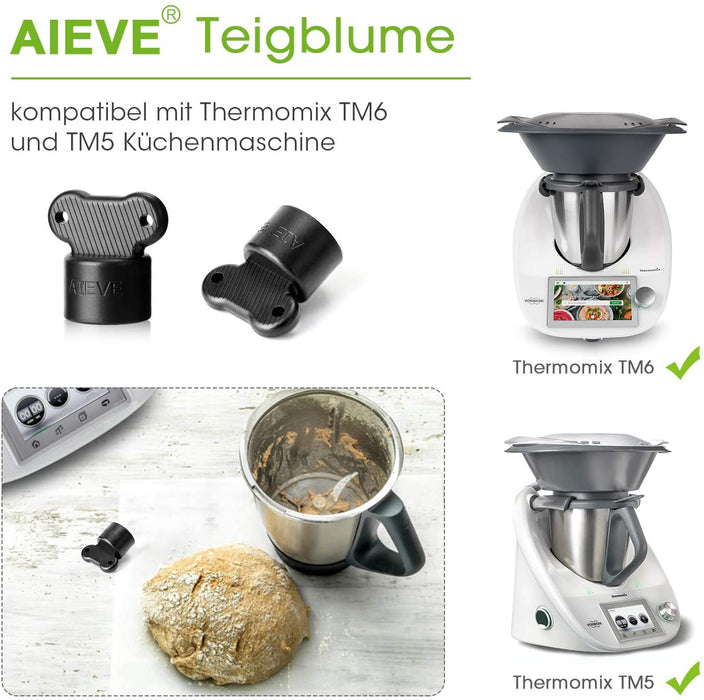 Teiglöser Teigblume Messerdrehhilfe Drehhilfe Ersatzteil Kompatibel mit Thermomix TM5 TM6 Zubehör zum Einfachen Entnahmen von Teig aus dem Mixtopf