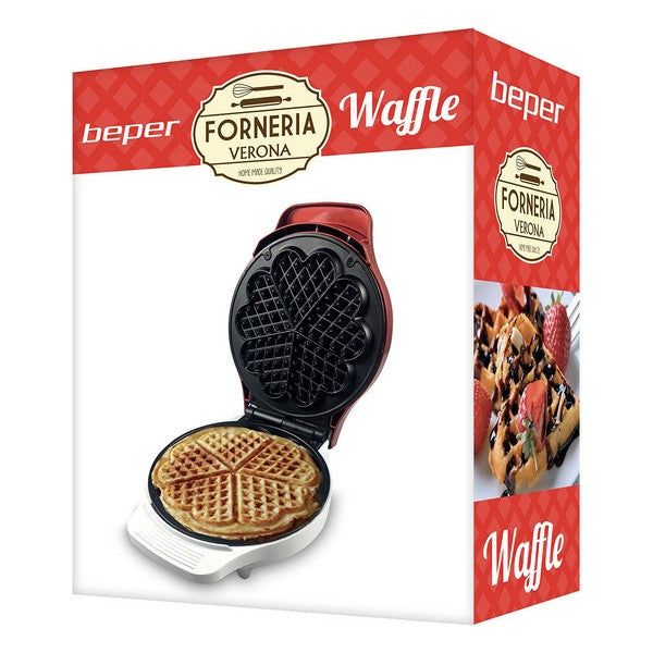 Waffeleisen 1000 W Rot/Weiß (Refurbished B)