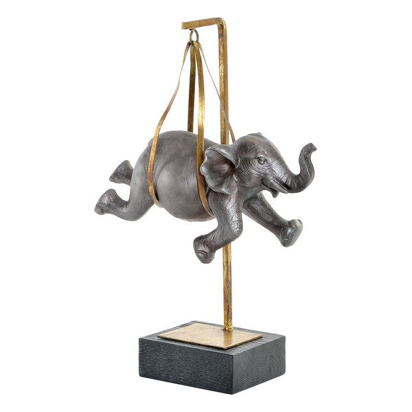 Deko-Figur Dekodonia Metall Harz Elefant (29 x 16 x 43 cm)