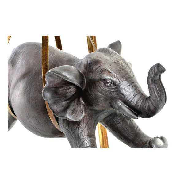 Deko-Figur Dekodonia Metall Harz Elefant (29 x 16 x 43 cm)