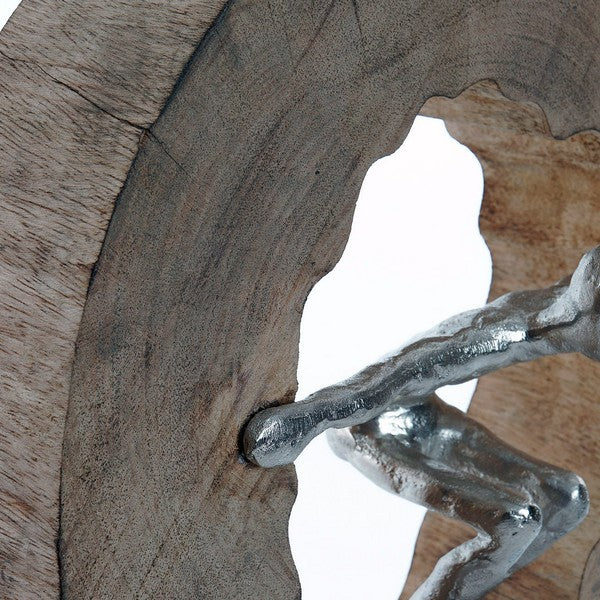 Deko-Figur Dekodonia Aluminium Mango-Holz (29 x 12 x 27 cm)