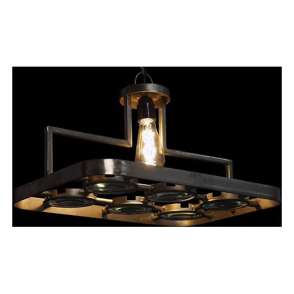 Deckenlampe Dekodonia Kristall Eisen (50 x 35 x 29 cm)