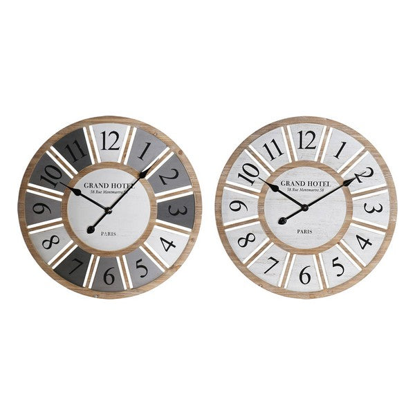 Wanduhr Dekodonia Holz MDF (2 pcs)