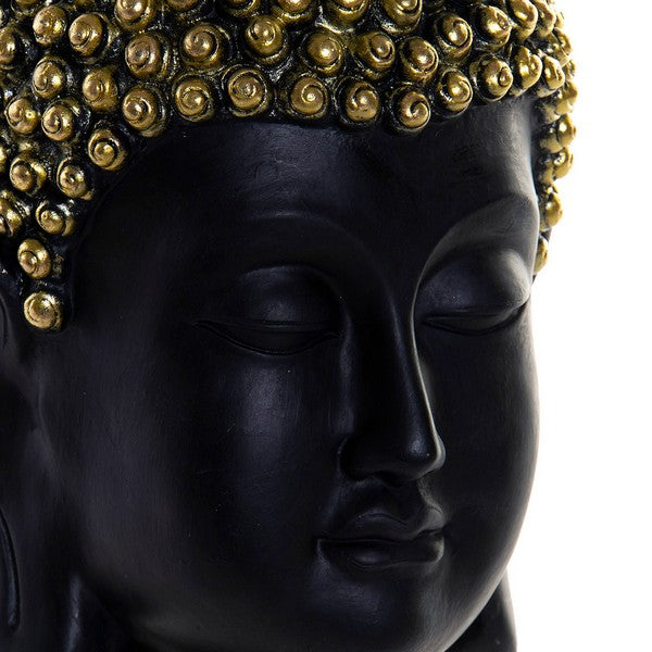 Skulptur Dekodonia Buddha Schwarz Harz (17 x 17 x 21 cm)