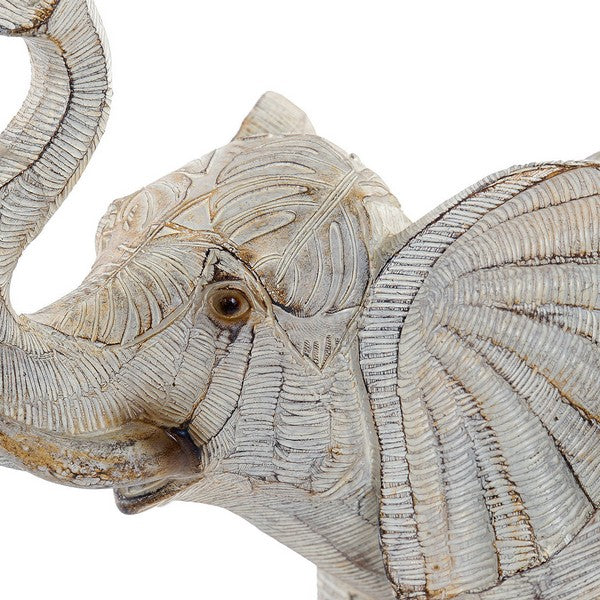 Skulptur Dekodonia Elefant Beige (27 x 12 x 24 cm)