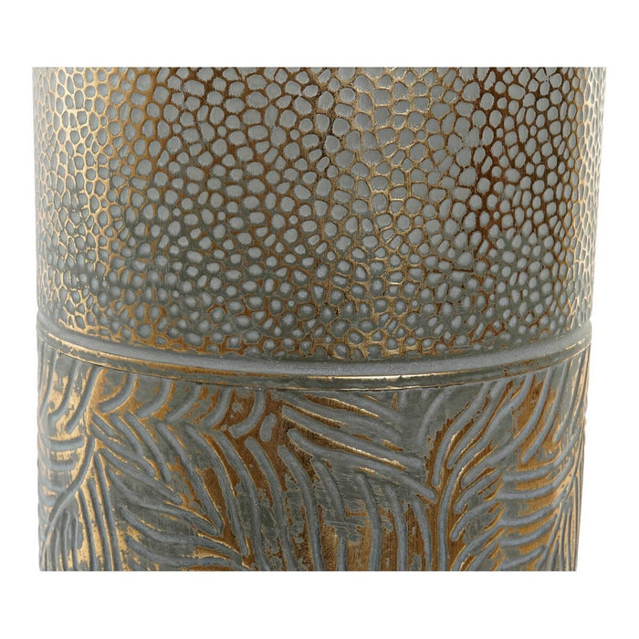 Vase DKD Home Decor Golden Metall Tropical (23 x 23 x 72 cm)