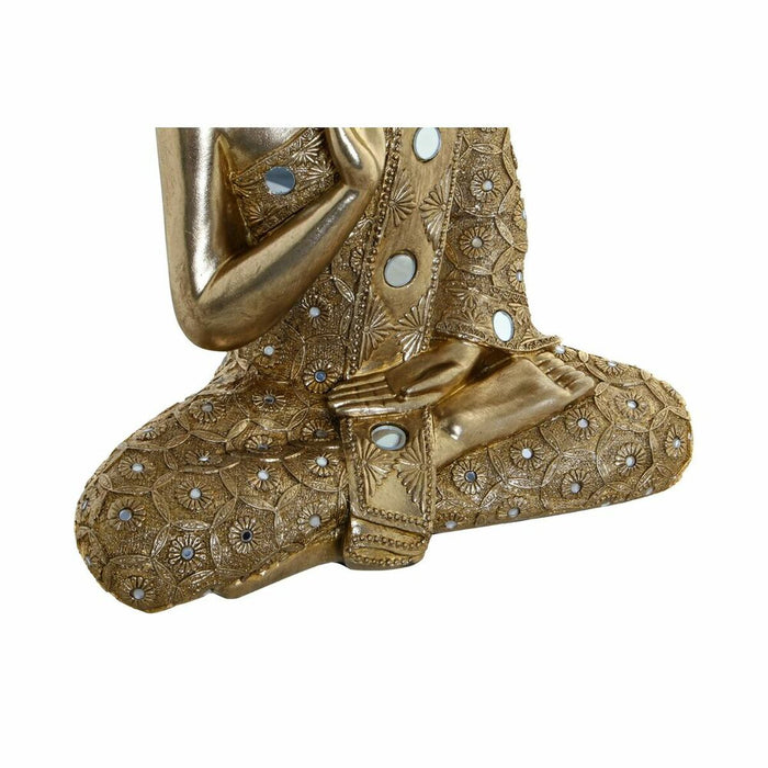 Deko-Figur DKD Home Decor Golden Buddha Harz (29 x 14 x 40.5 cm)