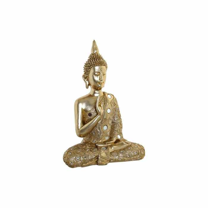 Deko-Figur DKD Home Decor Golden Buddha Harz (29 x 14 x 40.5 cm)