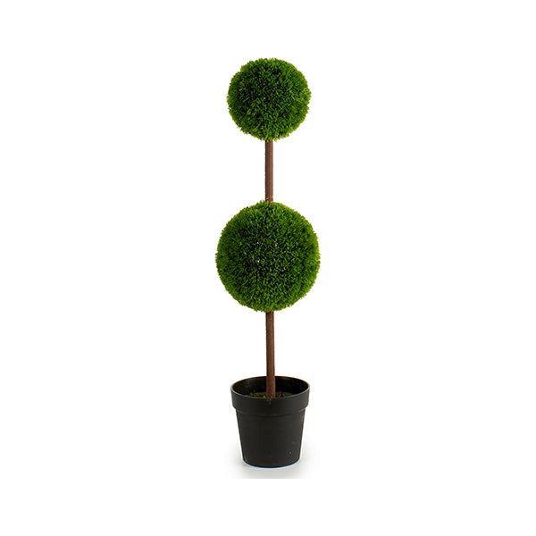 Dekorationspflanze 2 Bälle grün Kunststoff ( 25 x 97 x 25 cm)