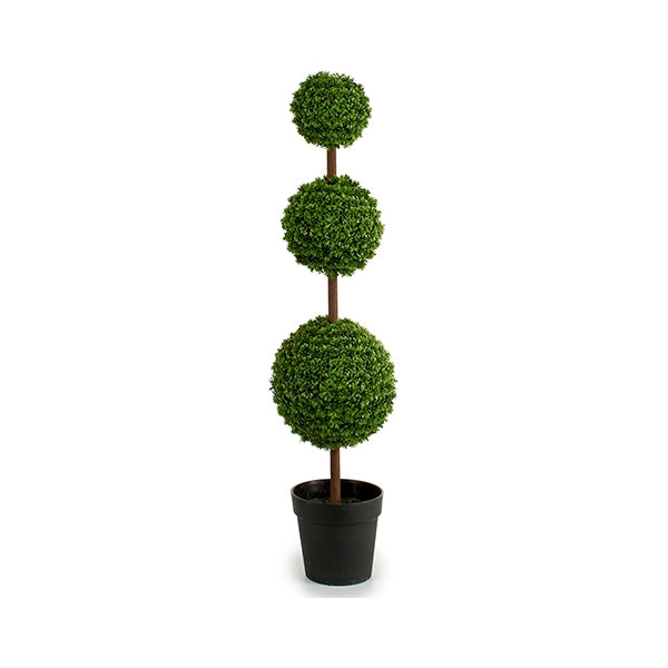 Dekorationspflanze 3 Bälle grün Kunststoff (24 x 106 x 24 cm)
