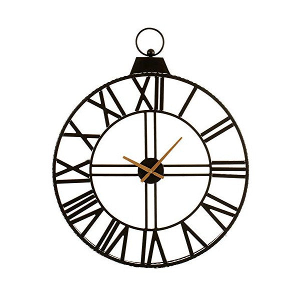 Wanduhr Schwarz Schwarz (74 x 8 x 60 cm)