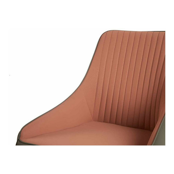 Sessel Streifen Rosa Stoff Stahl (51 x 92 x 65 cm)