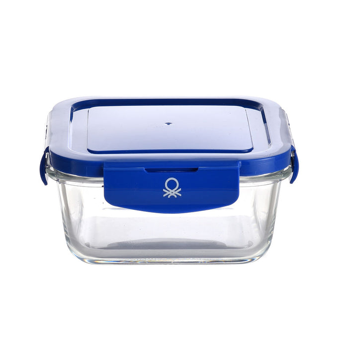 Lunchbox hermetisch Benetton Blau Kunststoff Borosilikatglas 690 ml