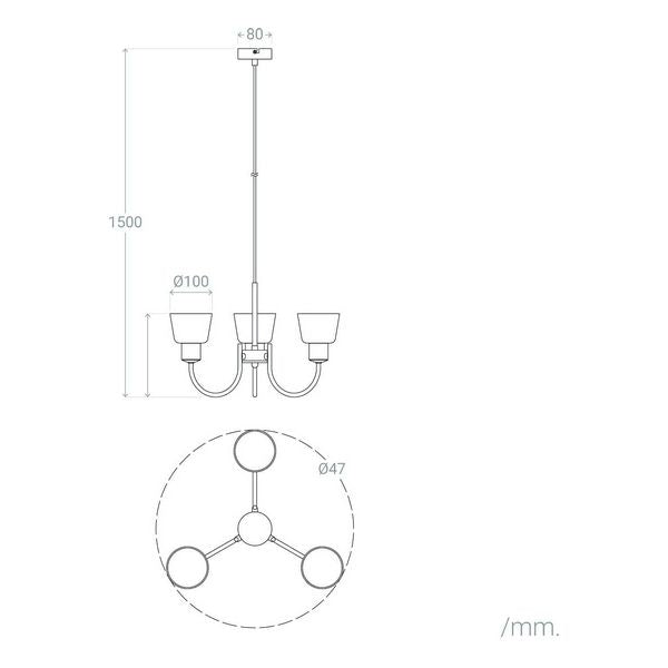 Deckenlampe Ledkia Design Tivo 3 25 W