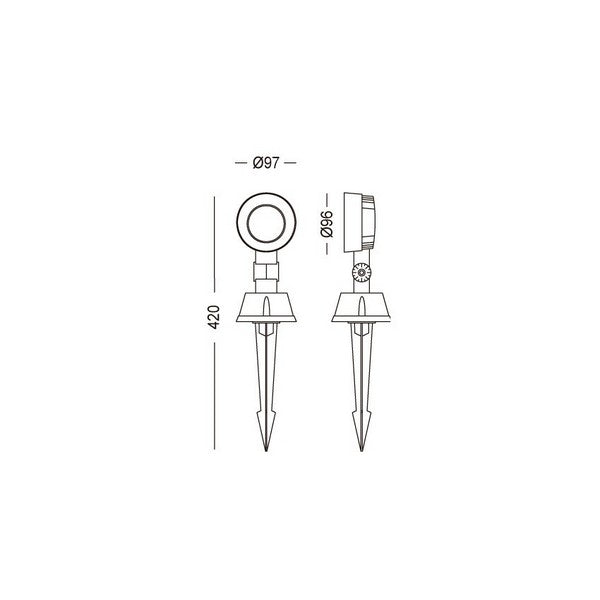 LED-Strahler Ledkia Argo A 3 W 200 Lm (Warmweiß 3000K)