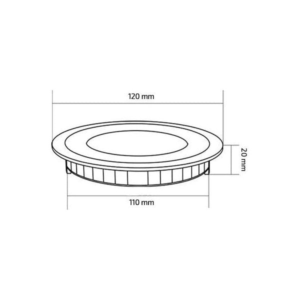 Schild LED Ledkia A+ 6 W 426 Lm (Neutralweiß 4000K - 4500K)