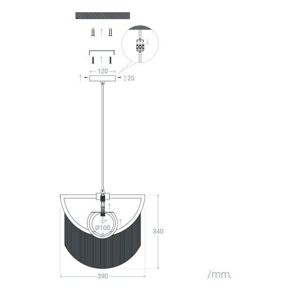 Deckenlampe Ledkia Dalila 60 W