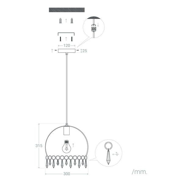 Deckenlampe Ledkia Kuniklo 60 W