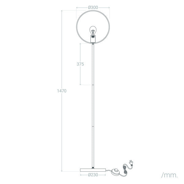 Stehlampe Ledkia Usawa Aluminium 40 W (1460x300x230 mm)