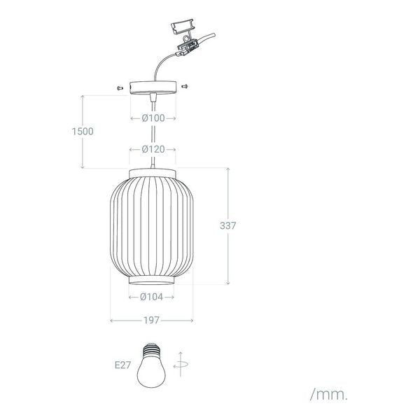 Deckenlampe Ledkia Irazu Susu 40 W