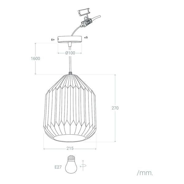 Deckenlampe Ledkia Erebus 40 W