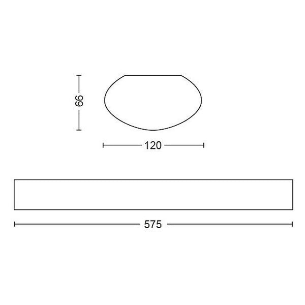 Wasserdichte LED-Anzeige Philips Aqualine 24 W 2350 Lm (Neutralweiß 4000K)