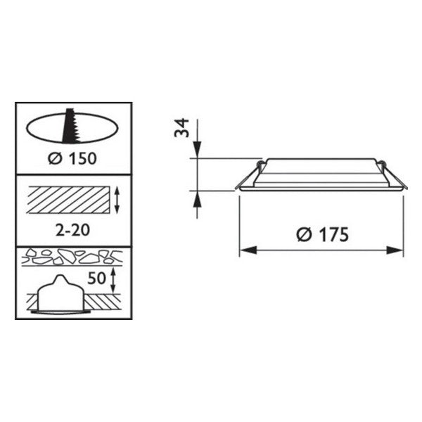 Strahler Philips Ledinaire DN065B A+ 11 W 1000 Lm (Neutralweiß 4000K)