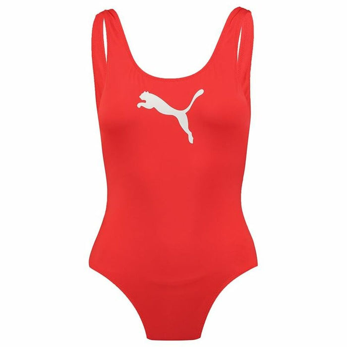 Damen Badeanzug Puma Swim Rot