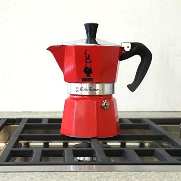 Italienische Kaffeemaschine Bialetti Moka Express Rot (3 Kopper) (Refurbished A+)