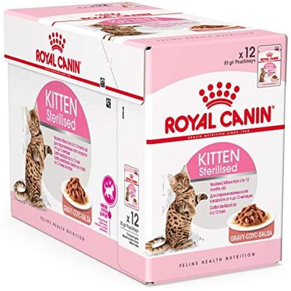 Katzenfutter Kitten Sterilised Royal Canin (12 uds x 85 g) (Refurbished A+)