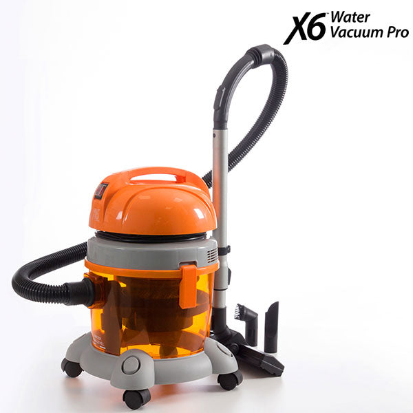 Staubsauger X6 Water Vacuum Pro 10 L 1400W Grau Orange