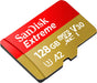 Extreme microSDXC UHS-I Speicherkarte 128 GB + Adapter (Für Smartphones, Actionkameras und Drohnen, A2, C10, V30, U3, 190 MB/s Übertragung)