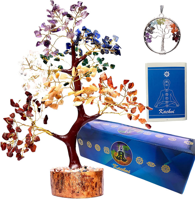 Kristallbaum | Heilung vom 7-Chakra-Kristallbaum für Reiki-Energie | Heilung durch Kristalle | Kristallbaum für Wohnzimmerdekoration | Kristallgeschenke | Baum des Lebens Geschenk | 300 Perlen