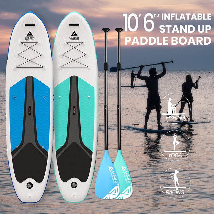 Leader Accessories All-Round SUP Board aufblasbar SUP Brett Stand Up Paddle Board