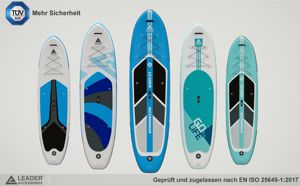 Stand Up Paddle Board - Leader Accessories All-Round SUP Board aufblasbar SUP Brett	