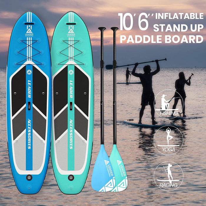 Leader Accessories All-Round SUP Board aufblasbar SUP Brett Stand Up Paddle Board 