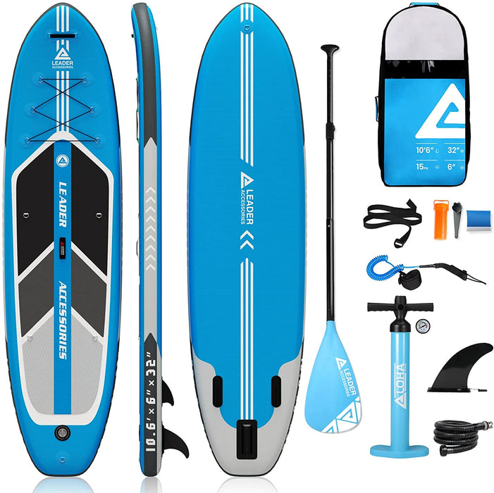 Leader Accessories All-Round SUP Board aufblasbar SUP Brett Stand Up Paddle Board 